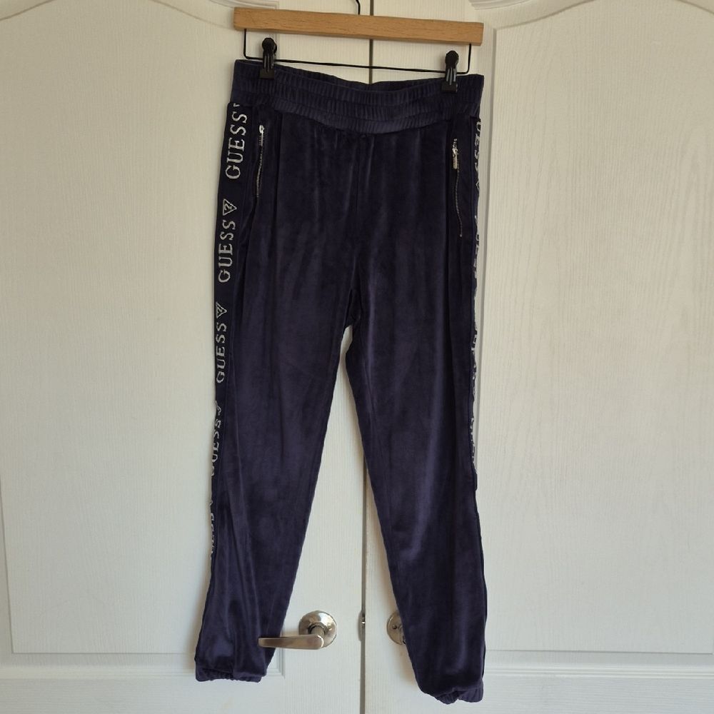 Guess Dark Purple Velour Pants